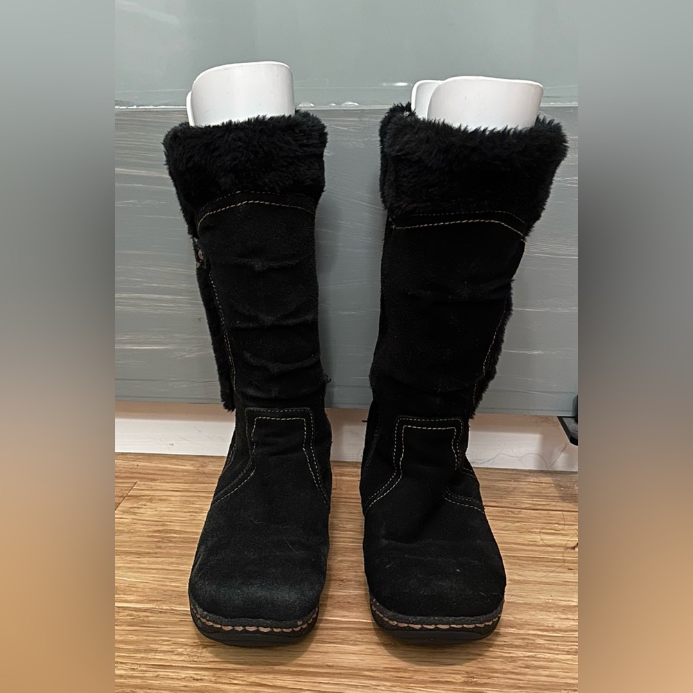 Bare Traps Ellery calf high suede boots Sz 6m